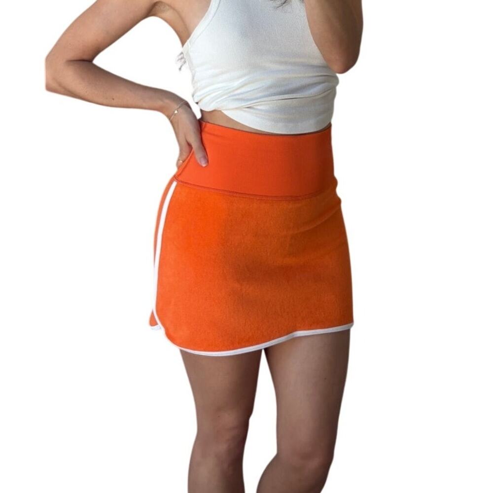 Aerie Offline Terrycloth High Waisted Tennis Mini Skirt Skort Size XS
